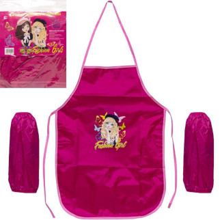 Фартух дитячий з нарукавниками для праці рожевий - Інтернет-магазин спільних покупок ToGether