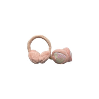 Хутряні дитячі навушники пайетки серце рожеві - Інтернет-магазин спільних покупок ToGether