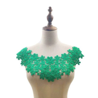 Комір з квітами зелений кольору 45*27 см - Інтернет-магазин спільних покупок ToGether