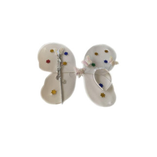 Костюм «Метелик» 3 предмети з квіточками Білий - Інтернет-магазин спільних покупок ToGether