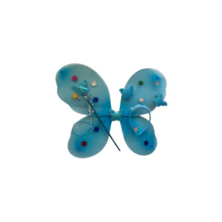 Костюм «Метелик» 3 предмети з квіточками Блакитний - Інтернет-магазин спільних покупок ToGether