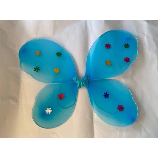 Крила «Метелик»  з квіточками Блакитні - Інтернет-магазин спільних покупок ToGether