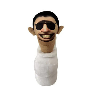 Скібіді Туалет (Skibidi Toilet), м'яка іграшка в окулярах - Інтернет-магазин спільних покупок ToGether
