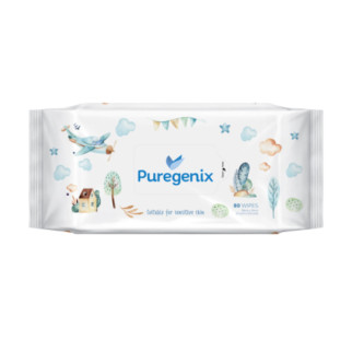 Вологі серветки для дітей Puregenix, 80 шт - Інтернет-магазин спільних покупок ToGether