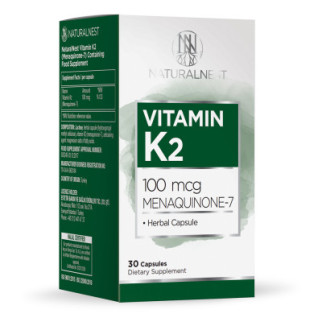 Дієтична добавка "Вітамін K2" NATURALNEST, 30 вегетаріанських капсул - Інтернет-магазин спільних покупок ToGether