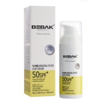 Сонцезахисний мінеральний крем для обличчя SPF 50+ Bebak Pharma, 50 мл - Інтернет-магазин спільних покупок ToGether