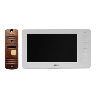 Комплект відеодомофону Arny AVD-7006 white + copper - Інтернет-магазин спільних покупок ToGether