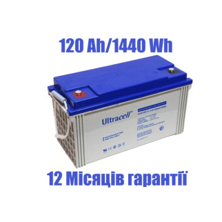 Акумулятор Ultracell UCG120-12 12 V 120 Ah GEL (гелевий, напруга 12 В, ємність 120 А/год) - Інтернет-магазин спільних покупок ToGether