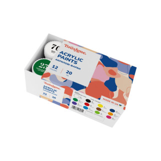 Акрилова фарба глянсова Набір 1201 Brushme AP1201 12 кольорів - Інтернет-магазин спільних покупок ToGether