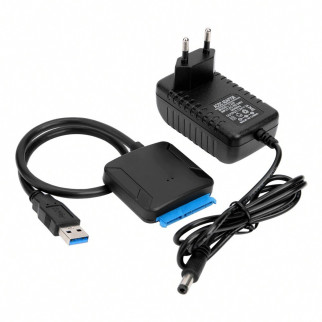 Перехідник адаптер USB 3.0 - SATA для HDD 2.5"/3.5" з блоком живлення, Конвертер для жорсткого диска - Інтернет-магазин спільних покупок ToGether