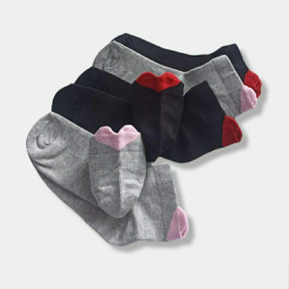 Шкарпетки короткі для дівчинки сіточка з малюнком сердечка Twinsocks р-14-16,18-20, 22-24 чорні, сірі - Інтернет-магазин спільних покупок ToGether