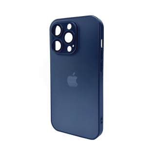 Чохол для смартфона AG Glass Matt Frame Color Logo for Apple iPhone 14 Pro Navy Blue (AGMattFrameiP14PBlue) - Інтернет-магазин спільних покупок ToGether