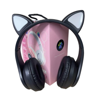 Навушники дитячі Cat Ear В39М з радіо і блютуз чорні - Інтернет-магазин спільних покупок ToGether
