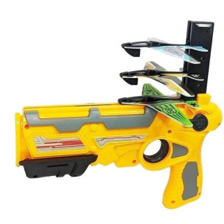 Дитячий іграшковий пістолет з літачками Air Battle катапульта з літаючими літаками арбалет Жовтий RL 899-10 - Інтернет-магазин спільних покупок ToGether