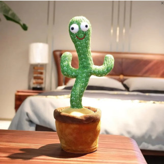 Танцюючий та співаючий кактус Dancing Cactus на 120 пісень з підсвічуванням Зелений - Інтернет-магазин спільних покупок ToGether