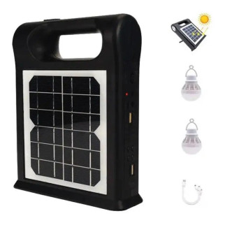 Ліхтарик акумуляторний на сонячній панелі Cclamp CL-12 Power bank 2 лампочки з повербанком - Інтернет-магазин спільних покупок ToGether
