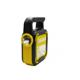 Ліхтарик акумуляторний на сонячній панелі Bailong BL-925 з повербанком жовтий - Інтернет-магазин спільних покупок ToGether