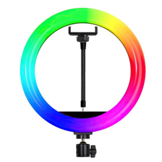 Професійна кільцева LED лампа RGB кольорова діаметр 33 см MJ 33 - Інтернет-магазин спільних покупок ToGether