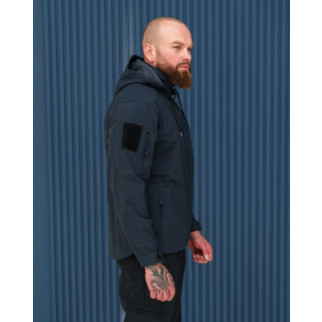 Куртка Softshell преміум з мікрофлісом темно синій  - Інтернет-магазин спільних покупок ToGether