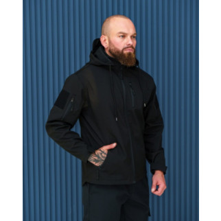 Куртка Softshell преміум з мікрофлісом чорна  - Інтернет-магазин спільних покупок ToGether