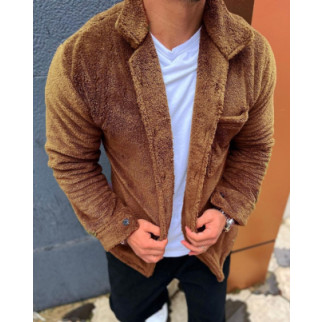 Мужская коричневая теплая рубашка.27-051 - Інтернет-магазин спільних покупок ToGether
