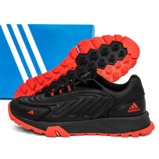 шкіряні кросівки Adidas  колір чорний/ червоний  - Інтернет-магазин спільних покупок ToGether