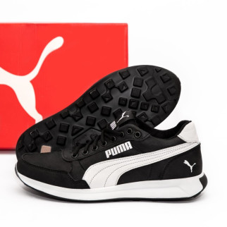  шкіряні кросівки Puma колір чорний/ білий  - Інтернет-магазин спільних покупок ToGether