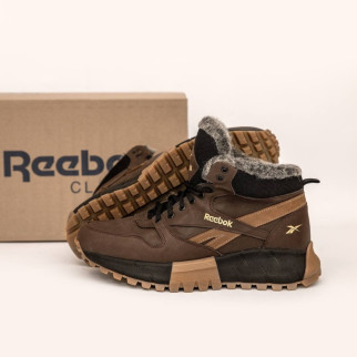 шкіряні зимові ботинки Reebok коричневі  - Інтернет-магазин спільних покупок ToGether