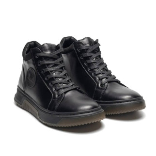 зимові шкіряні ботинки Armani чорні  - Інтернет-магазин спільних покупок ToGether