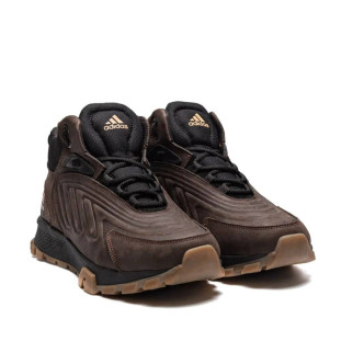 Зимові шкіряні ботинки Adidas коричневі - Інтернет-магазин спільних покупок ToGether