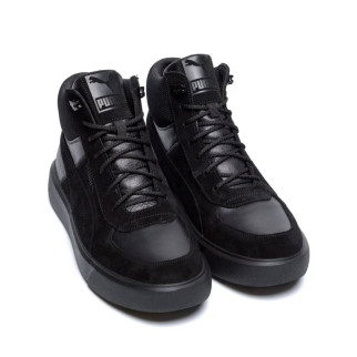 Зимові шкіряні ботинки Puma чорні  - Інтернет-магазин спільних покупок ToGether
