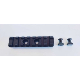 Планка пікатіні 62.5 мм комплект: 1 планка + кріплення 2 гвинта та 2 гайки M-LOK чорна - Інтернет-магазин спільних покупок ToGether