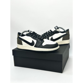 Кроссовки Nike Air Jordan 1 x DIOR Retro (white & black & olive) - Інтернет-магазин спільних покупок ToGether