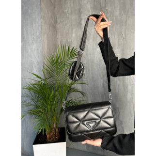 Жіноча сумка Prada Re-Nylon Padded Shoulder black   - Інтернет-магазин спільних покупок ToGether