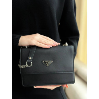 Жіноча сумка Prada Monochrome Saffiano black - Інтернет-магазин спільних покупок ToGether