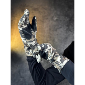 Нейлонові зимові рукавиці з накладкою Touch Screen піксель  - Інтернет-магазин спільних покупок ToGether