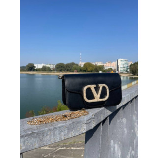 Жіноча сумка Valentino 24 х 14 х 7 black - Інтернет-магазин спільних покупок ToGether