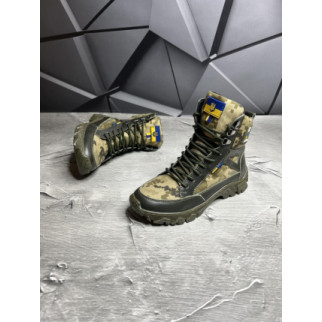 Тактичні зимові  ботинки хутро колір  хакі /піксель ММ14 - Інтернет-магазин спільних покупок ToGether