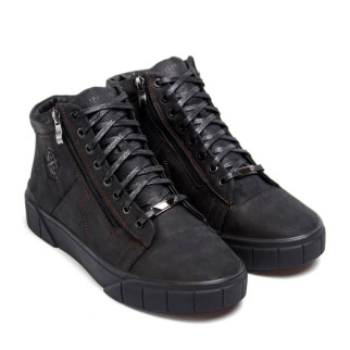зимові шкіряні черевики Philipp Plein колір коричневий, чорний  - Інтернет-магазин спільних покупок ToGether