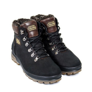 шкіряні зимові черевики Columbia чорні  - Інтернет-магазин спільних покупок ToGether
