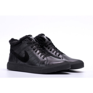  зимові шкіряні ботинки Nike чорні - Інтернет-магазин спільних покупок ToGether