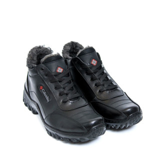 Зимові шкіряні ботинки Columbia (чорні) - Інтернет-магазин спільних покупок ToGether