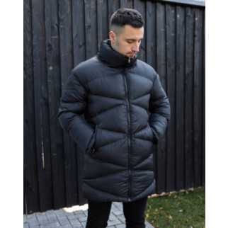 Куртка зимняя теплая удлиненная Бофорт черная - Інтернет-магазин спільних покупок ToGether