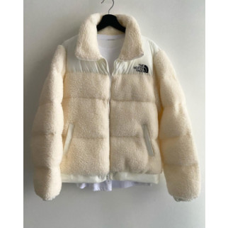 Куртка зимняя унисекс Тедди в стиле The North Face бежевая - Інтернет-магазин спільних покупок ToGether