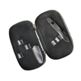 Компактний шкіряний чохол для манікюрних інструментів сірий - Інтернет-магазин спільних покупок ToGether