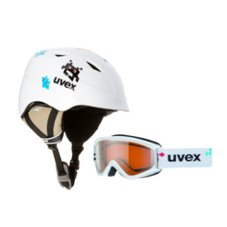 Комплект шолом гірськолижний дитячий + маска Uvex Airwing II SET (48-52) для дитини 3-4 роки white S56S1121401 - Інтернет-магазин спільних покупок ToGether
