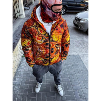Оранжевая мужская зимняя куртка.7-351 - Інтернет-магазин спільних покупок ToGether