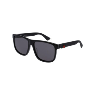 Сонцезахисні окуляри Gucci GG0010S Black-Black-Grey Square Sunglasses - Інтернет-магазин спільних покупок ToGether