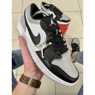 Кроссовки Nike Air Jordan 1 low (black\grey) - Інтернет-магазин спільних покупок ToGether