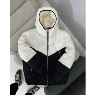 Куртка Mild чорний/молочний венса/осінь RD299 - Інтернет-магазин спільних покупок ToGether